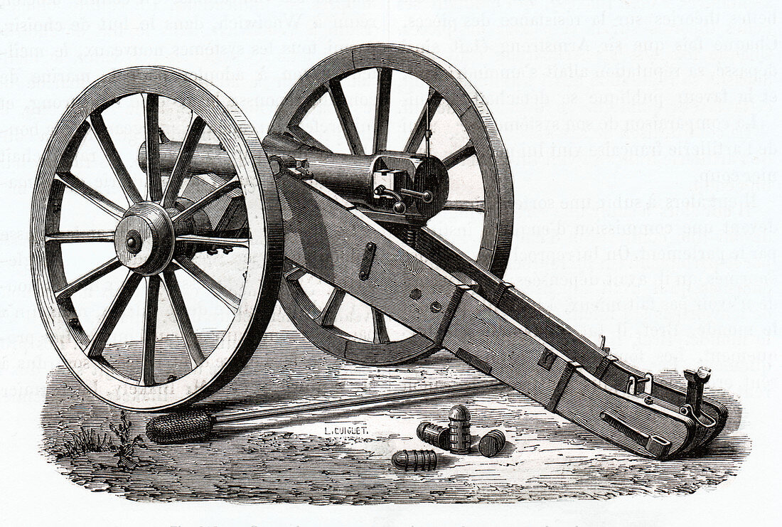 Prussian gun, illustration