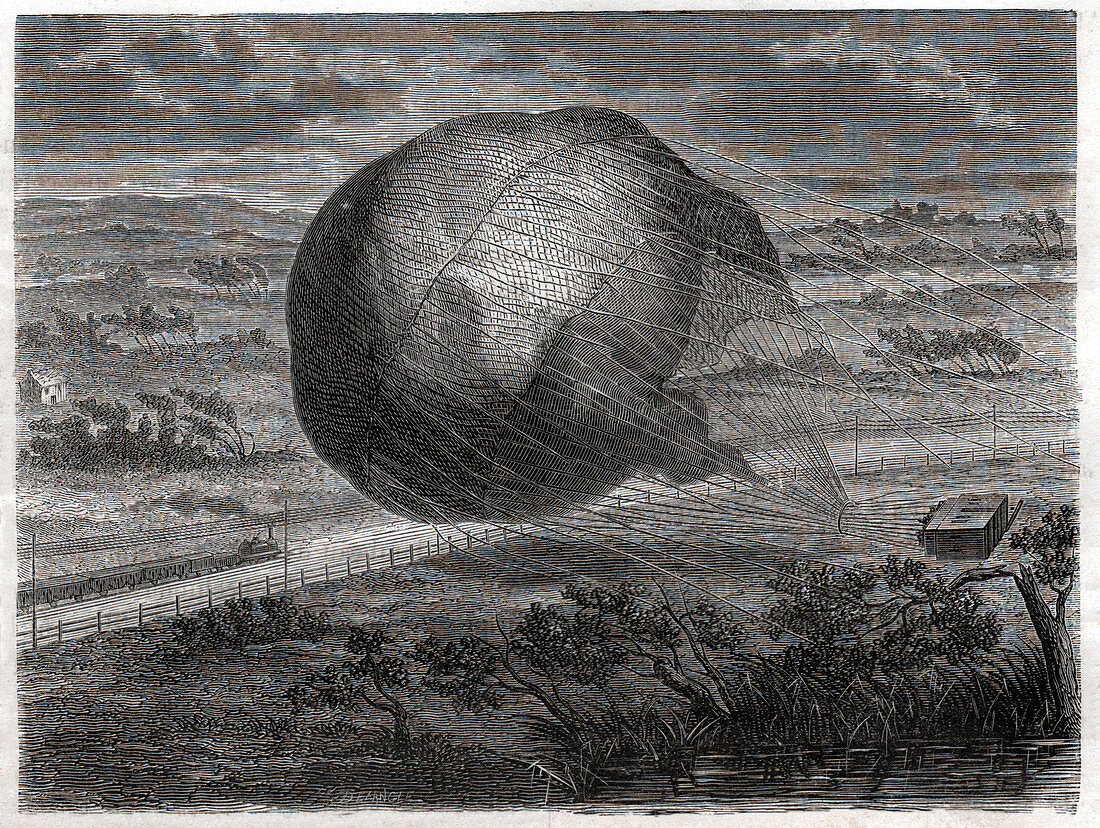 Ballon built by Nadar, illustration