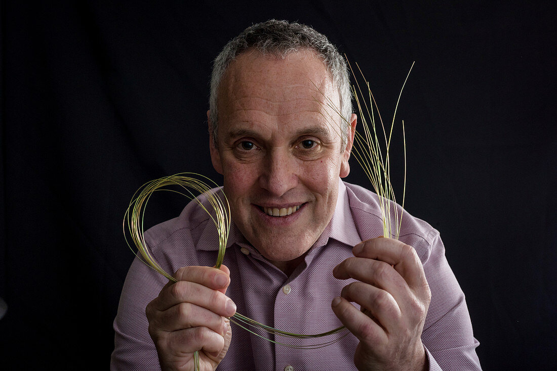 Materials scientist Yoel Fink with functional fibres