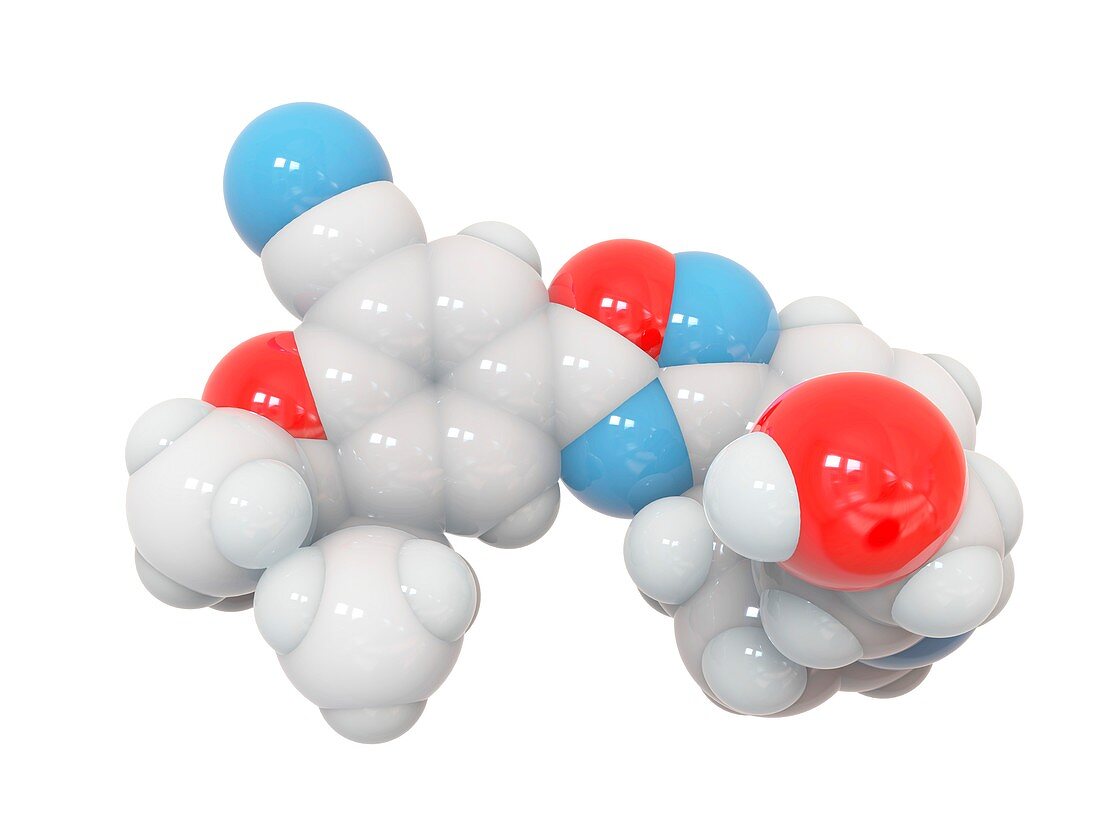 Ozanimod molecule, illustration