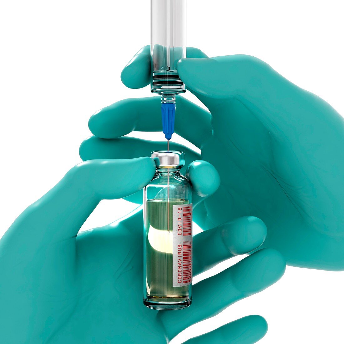 Covid-19 vaccine, illustration