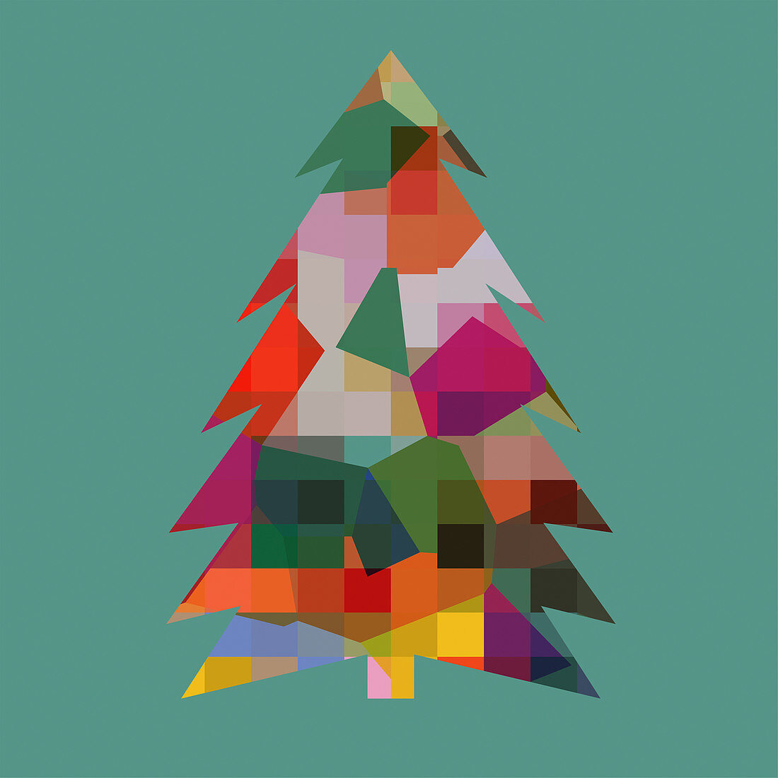 Christmas tree, illustration
