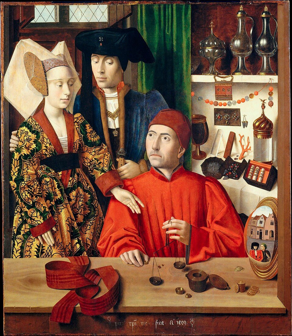 A Goldsmith in his Shop, 15th century