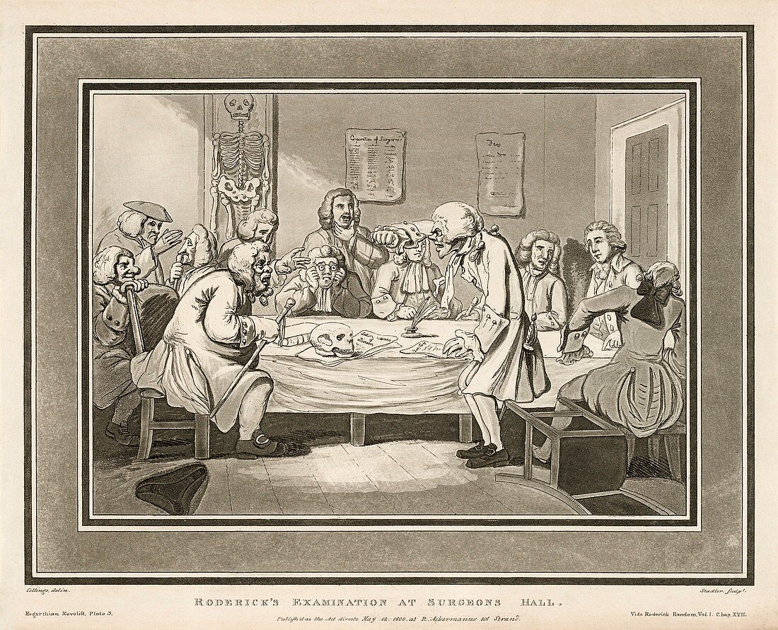 Roderick's Examination at Surgeon's Hall, 1800