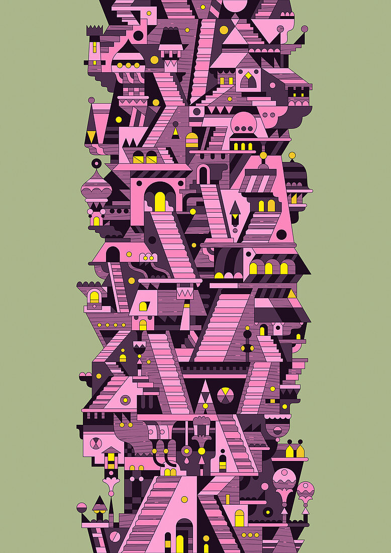 Highrise building, illustration