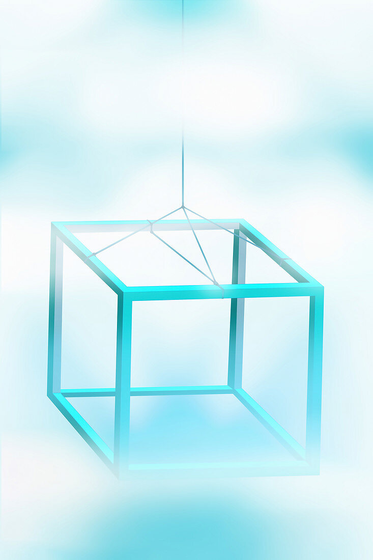Cube frame, illustration