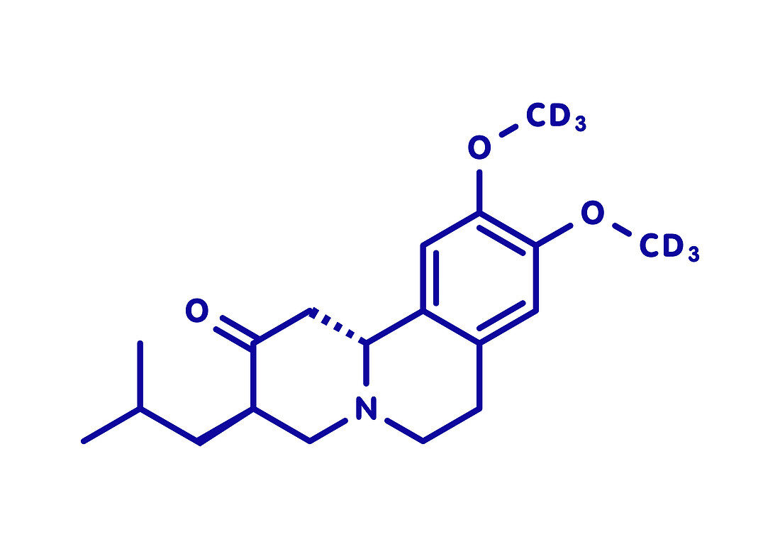Deutetrabenazine Huntington disease drug molecule
