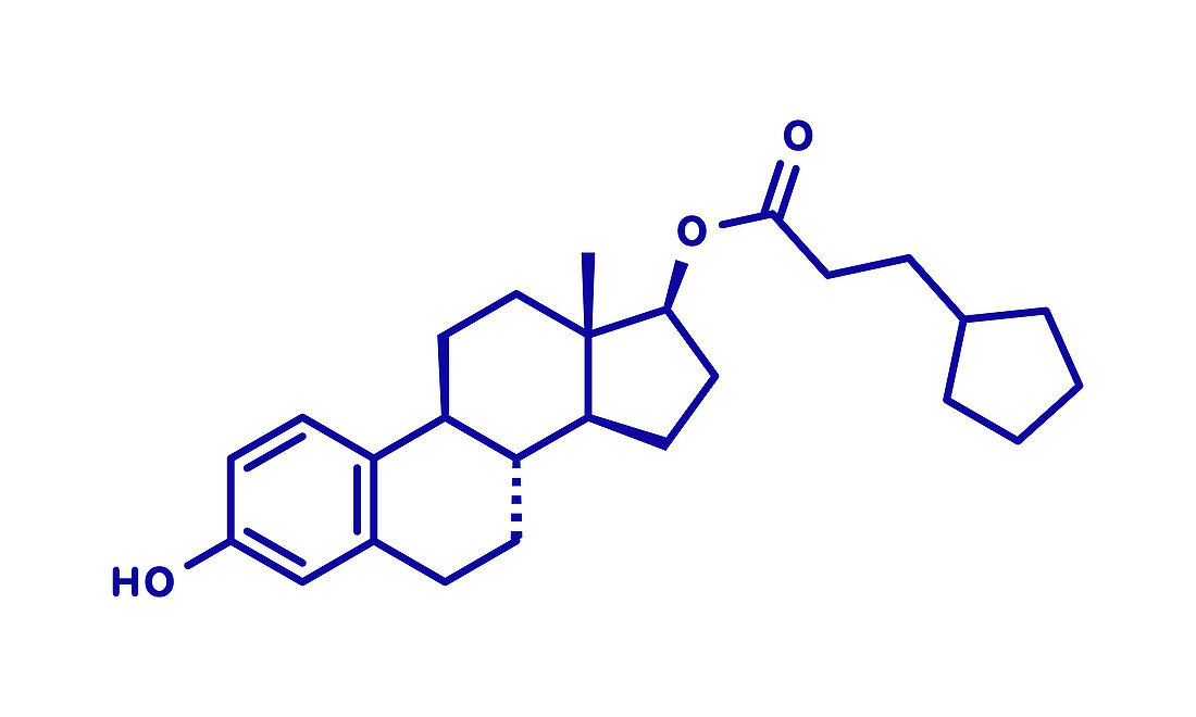 Estradiol cypionate estrogen prohormone molecule