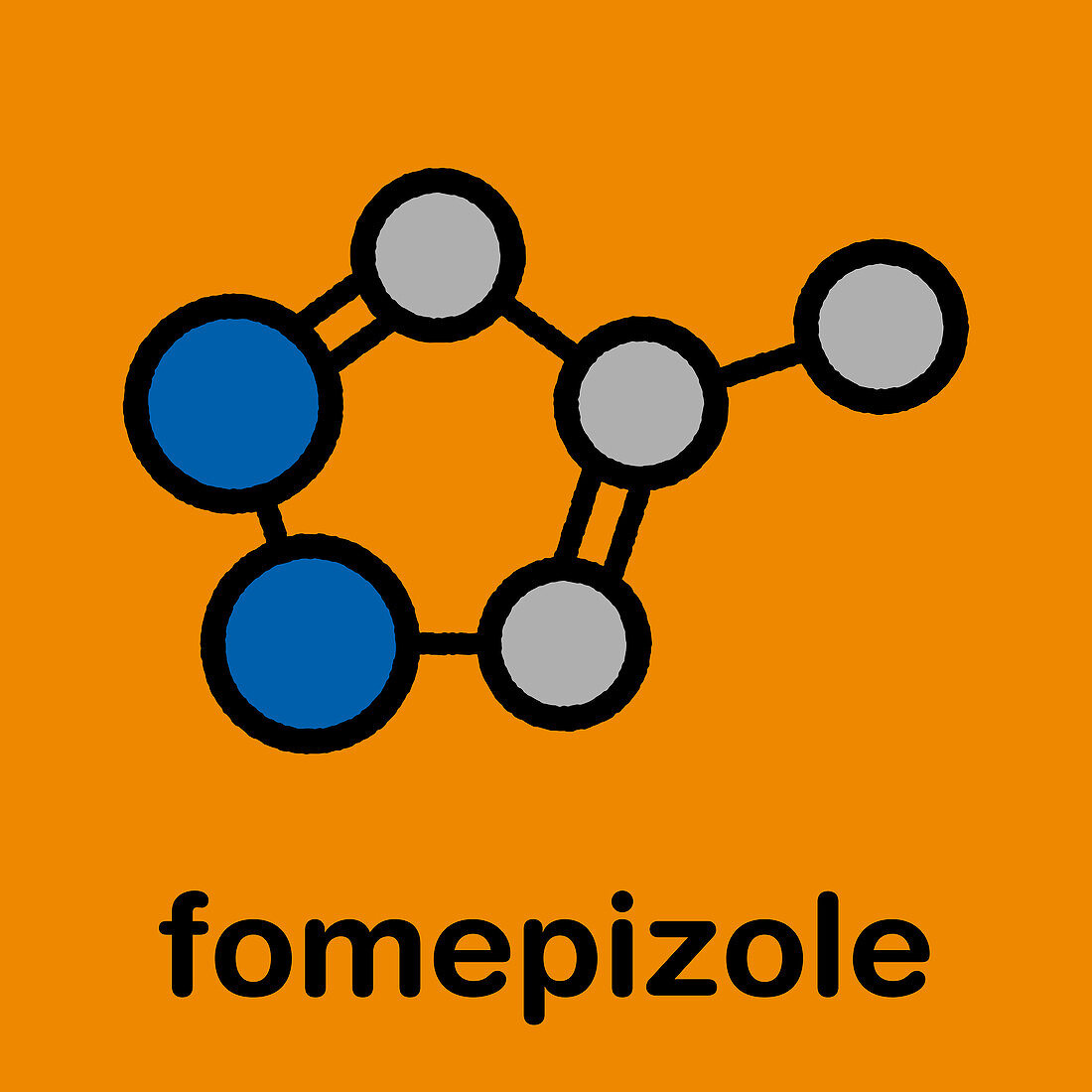 Fomepizole methanol poisoning antidote molecule