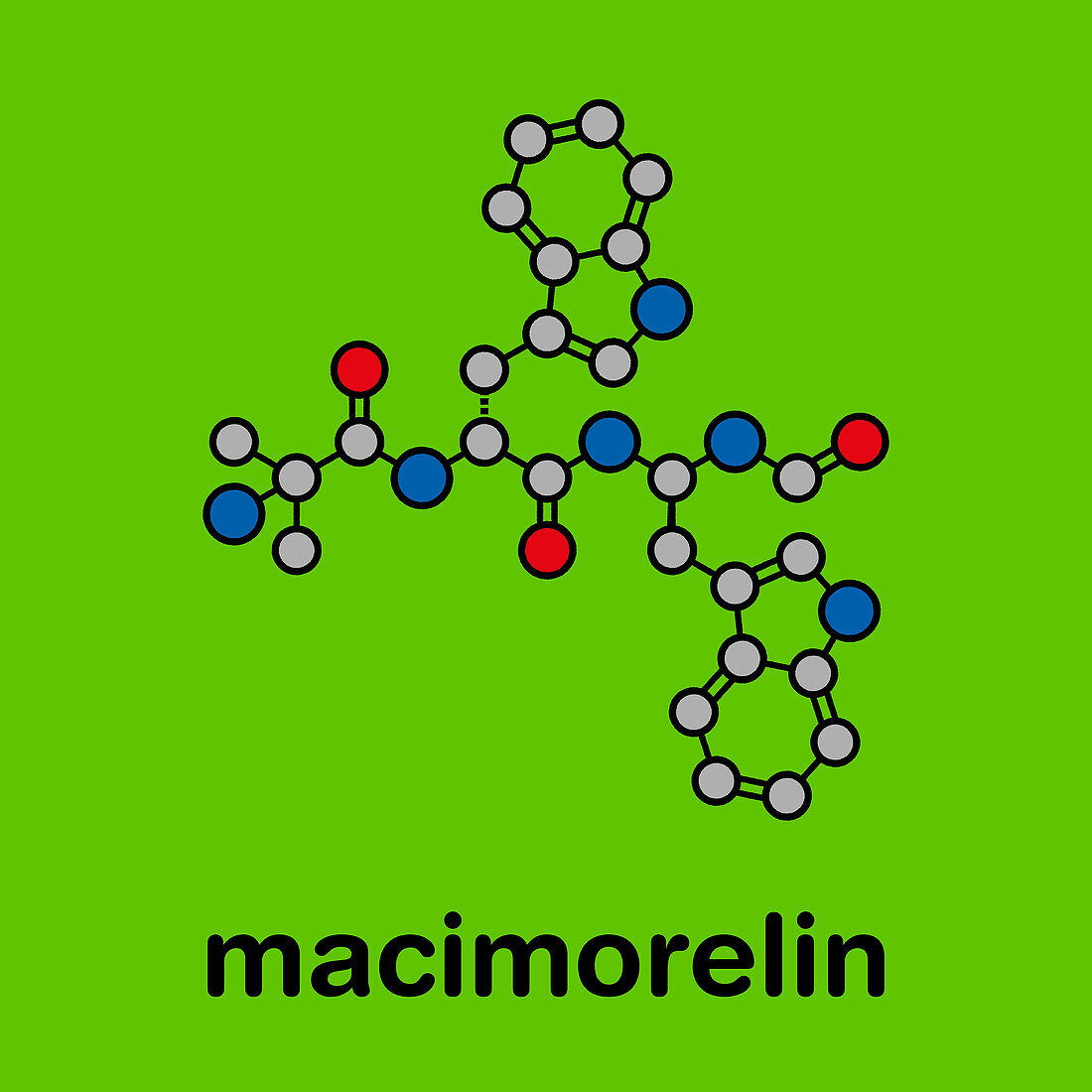Macimorelin adult growth hormone diagnostic drug molecule