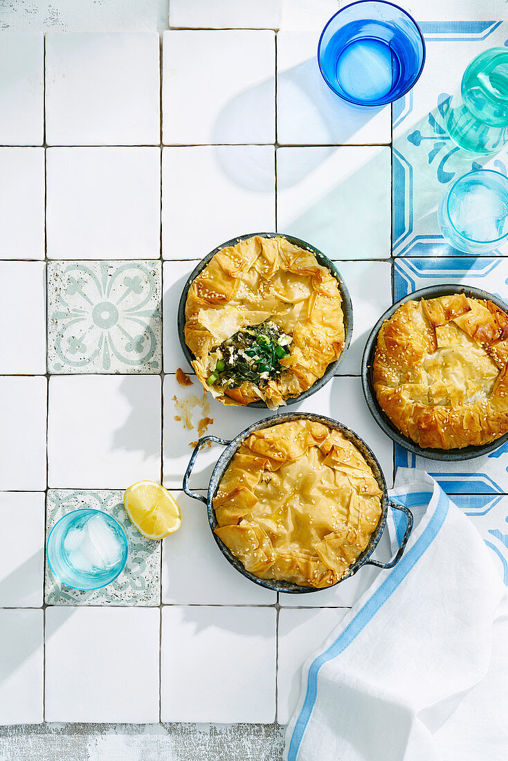 Spinat-Feta-Pies