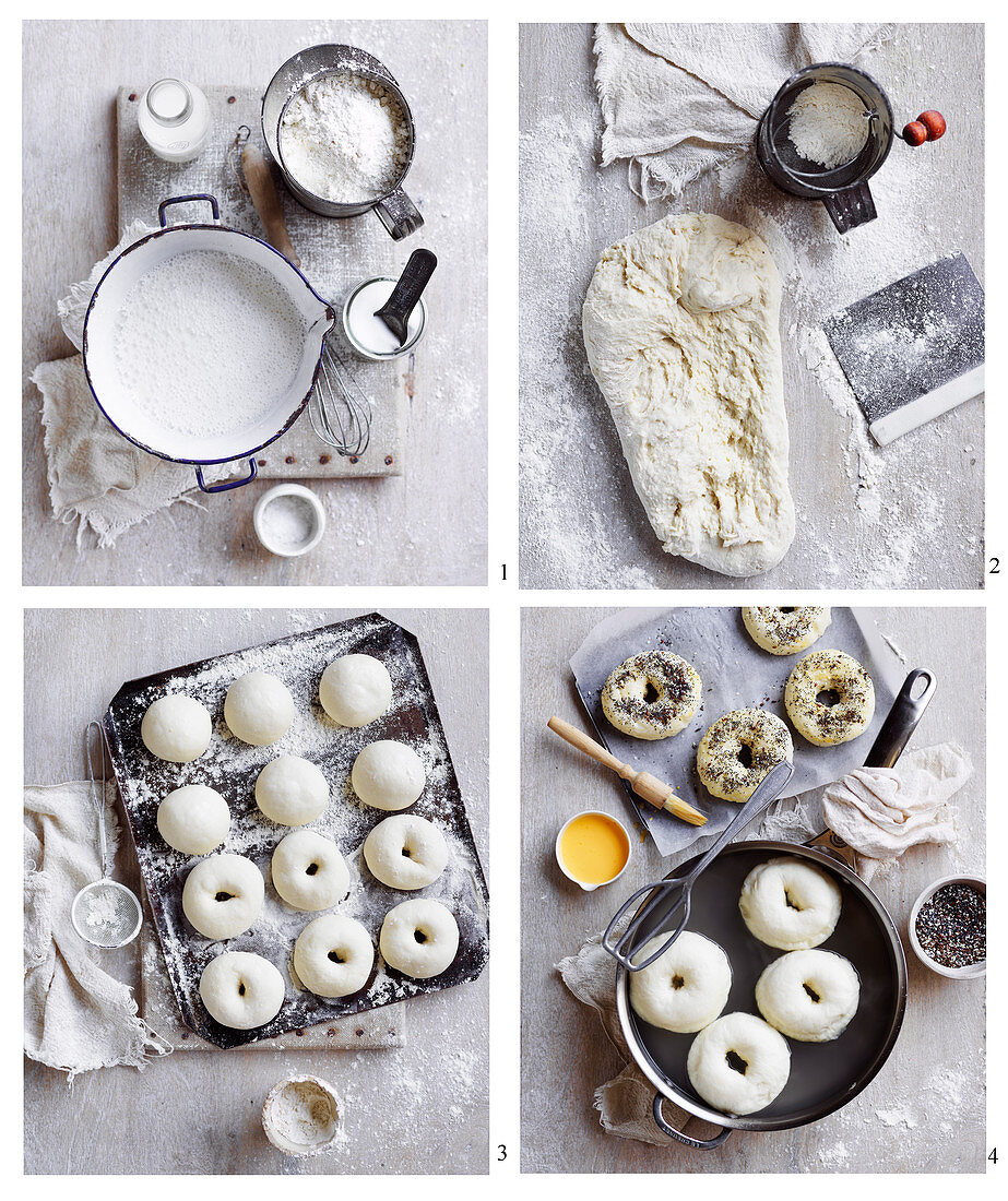 Bagels, step by step