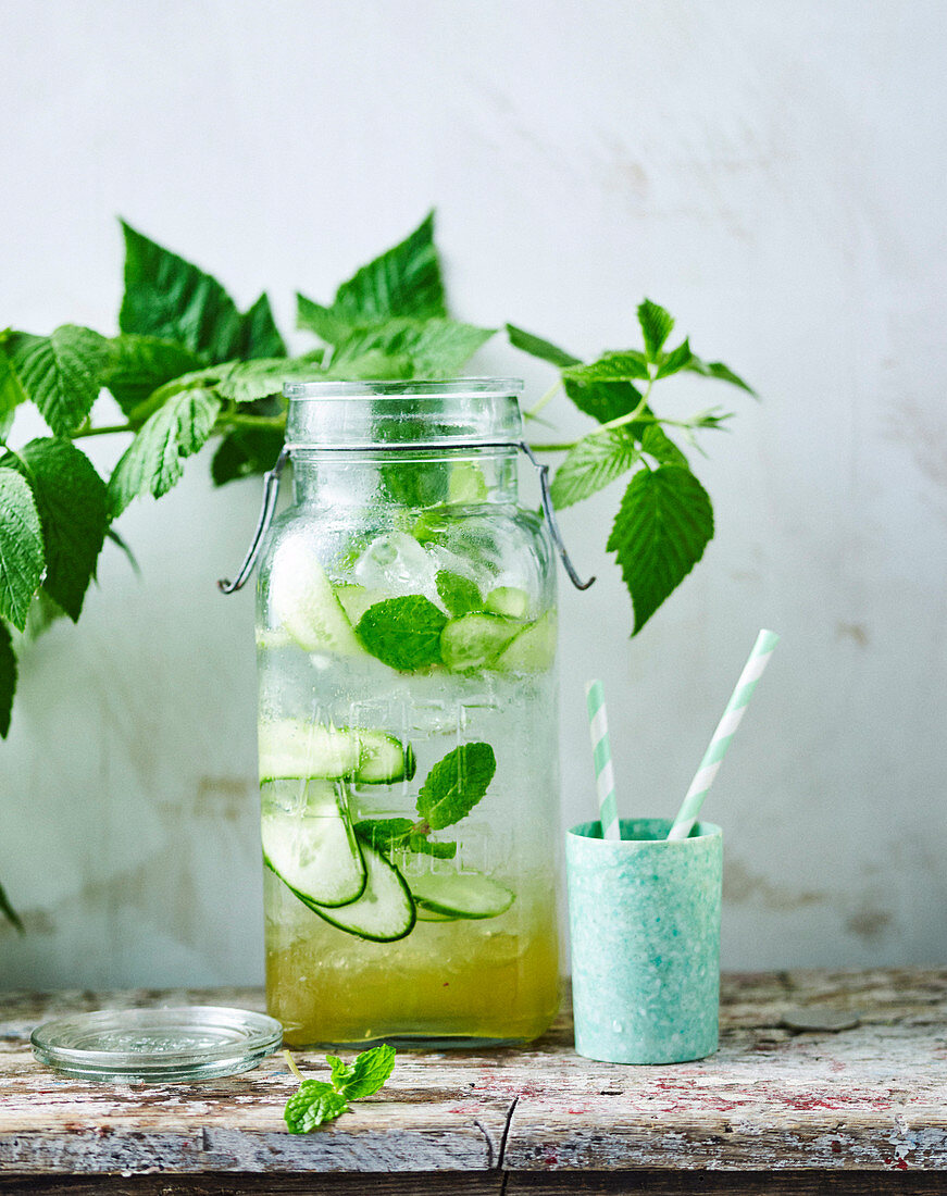 Elderflower, Mint and Cucumber Water