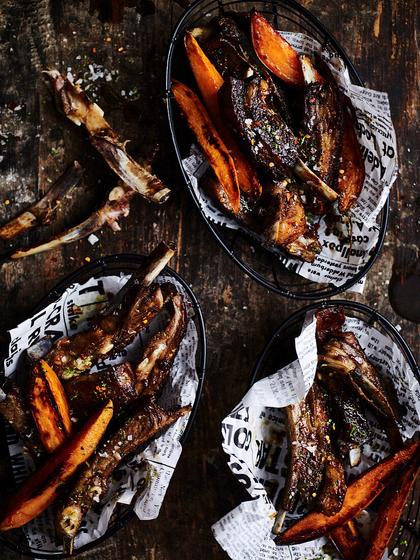 Fall-Apart Sticky Lamb Riblets