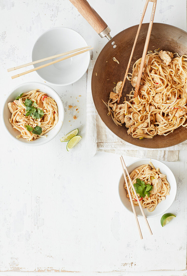 Spicy noodles with turkey (Asia)