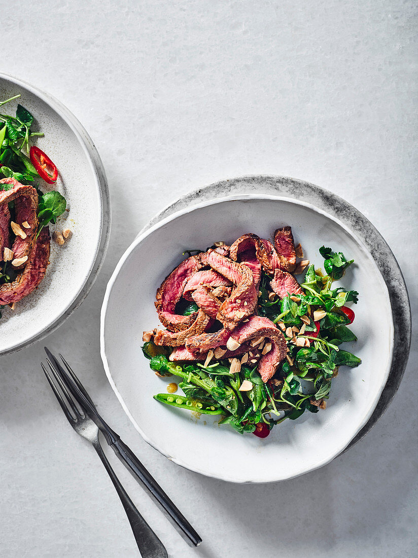 Asian steak salad