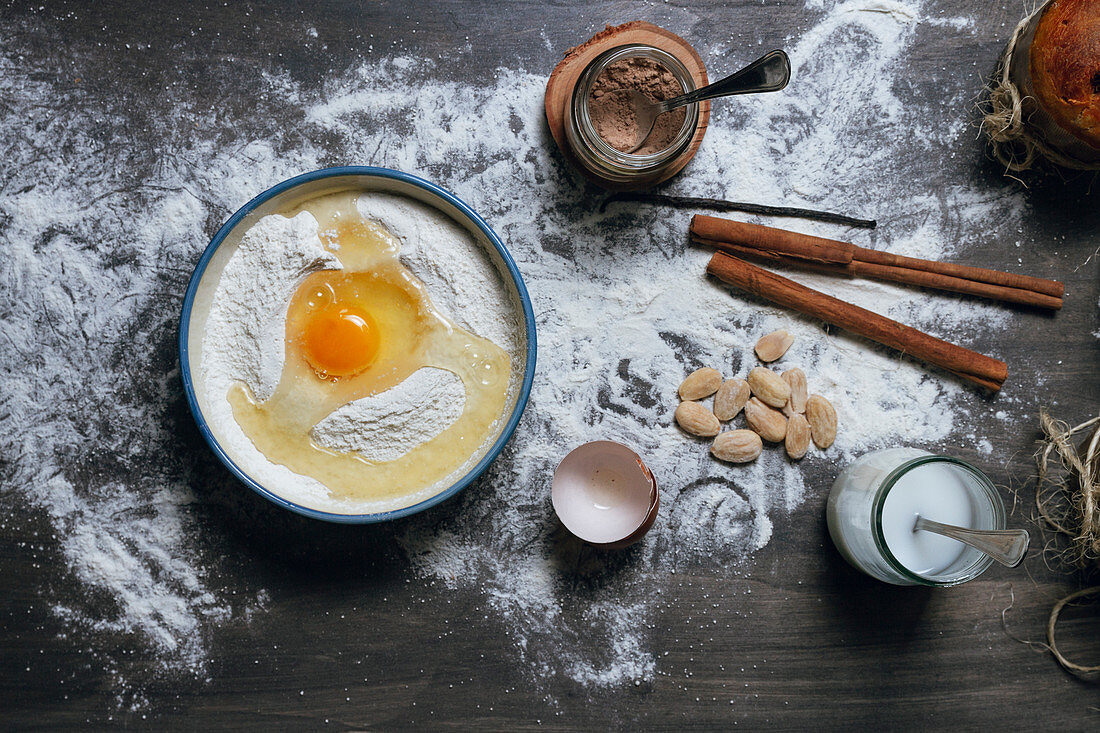 Baking ingredients for panettone