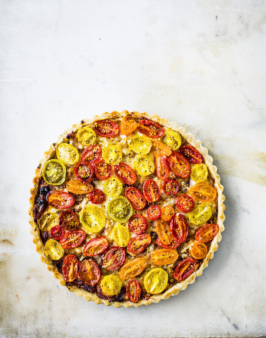 Cherry tomato tart