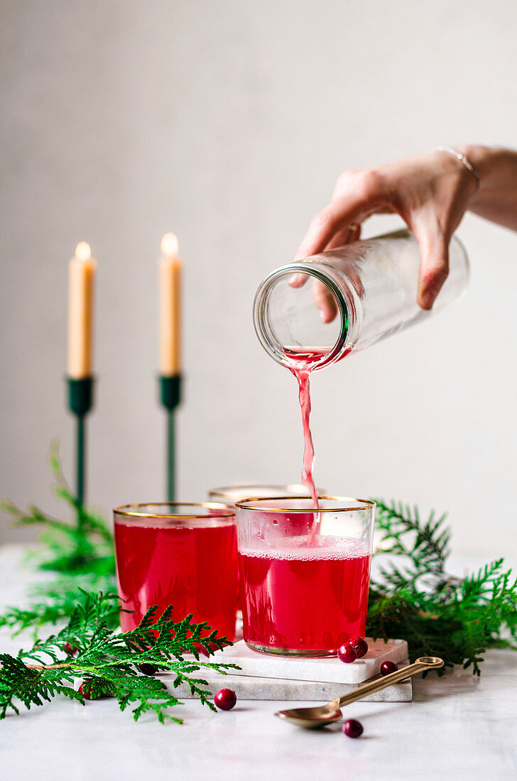 Cranberry Ginger Tea