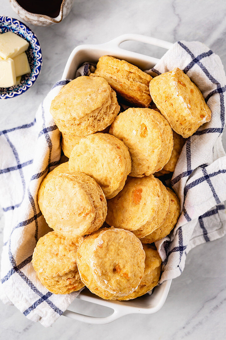 Selbstgebackene Süßkartoffel-Scones