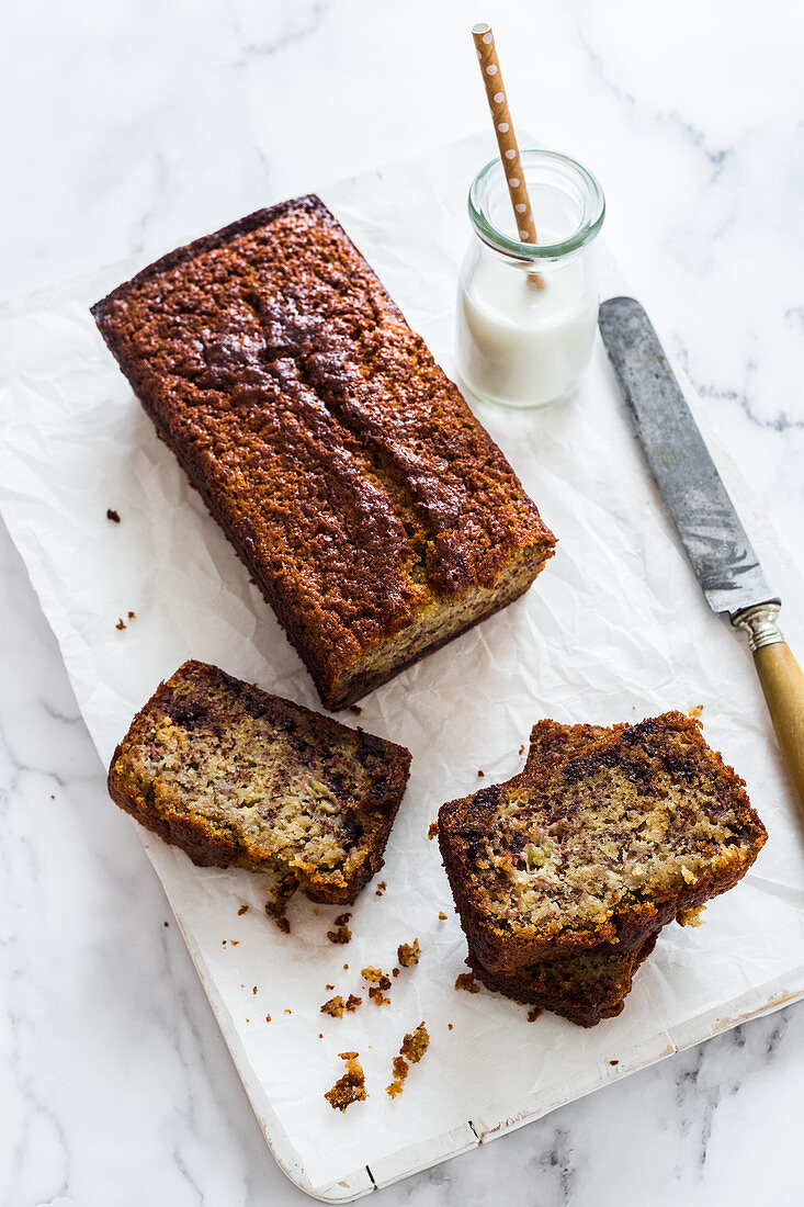 Banana Bread, angeschnitten