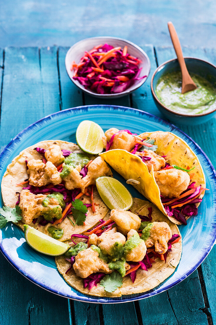 Vegan cauliflower tacos