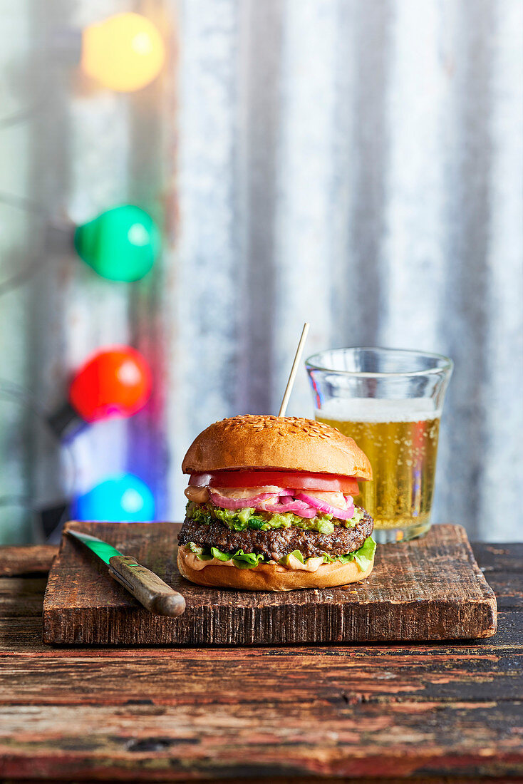 Ultimate grillable vegan burger