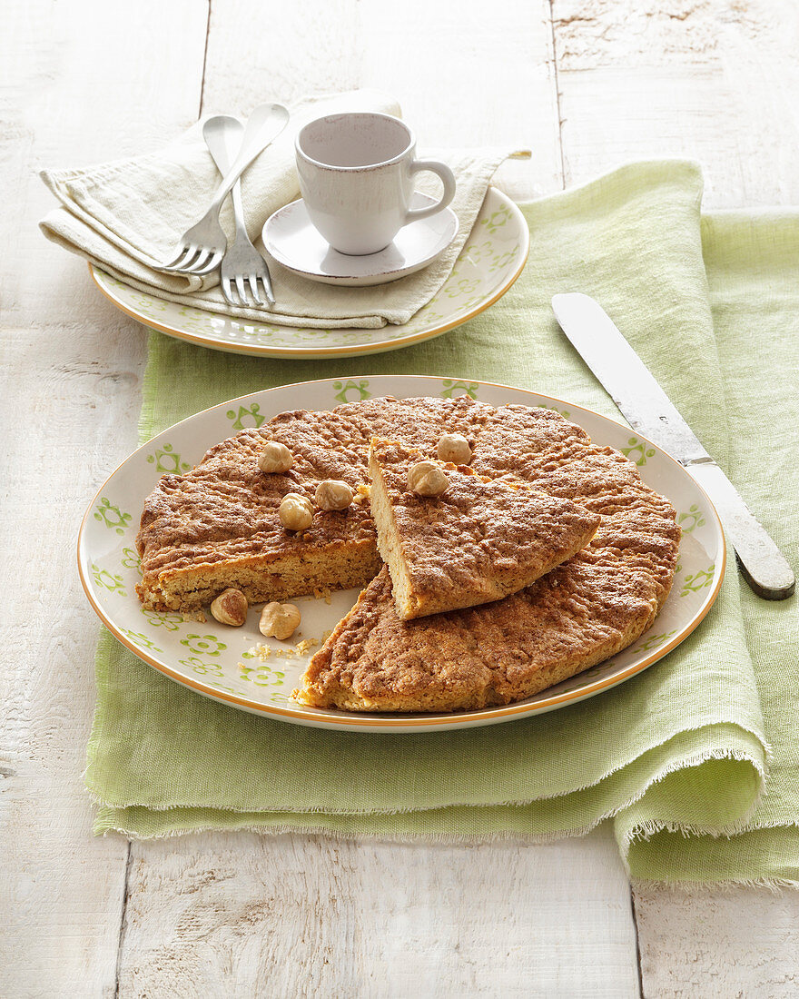 Torta di nocciole (Haselnusskuchen, Italien)