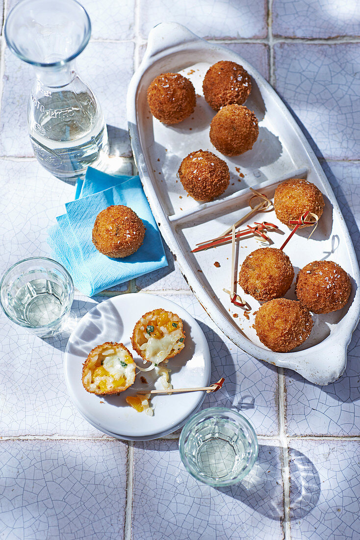 Arancini balls (Suppli al telefono)