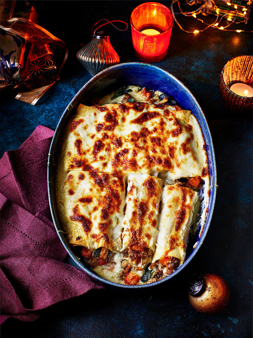 Turkey sage cannelloni