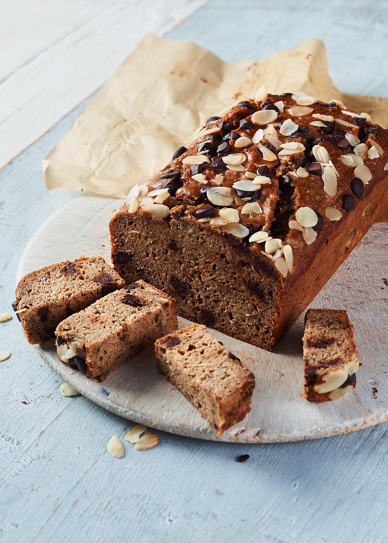 Buchweizen-Bananen-Brot mit Chocolatechips