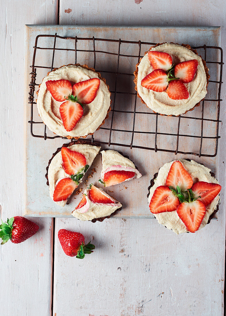 Strawberry Custard Tarts