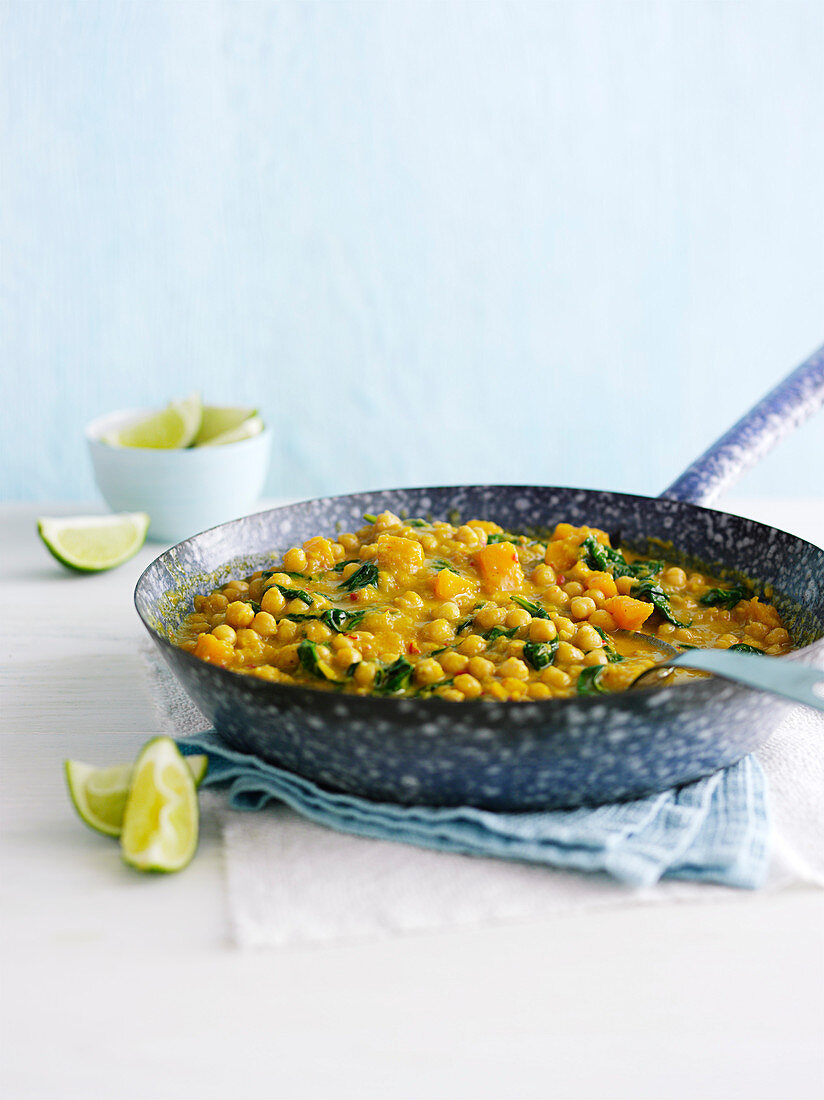 Chickpea and squash coconut curry