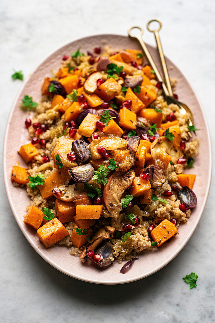Roasted Autumn Vegetables with Quinoa