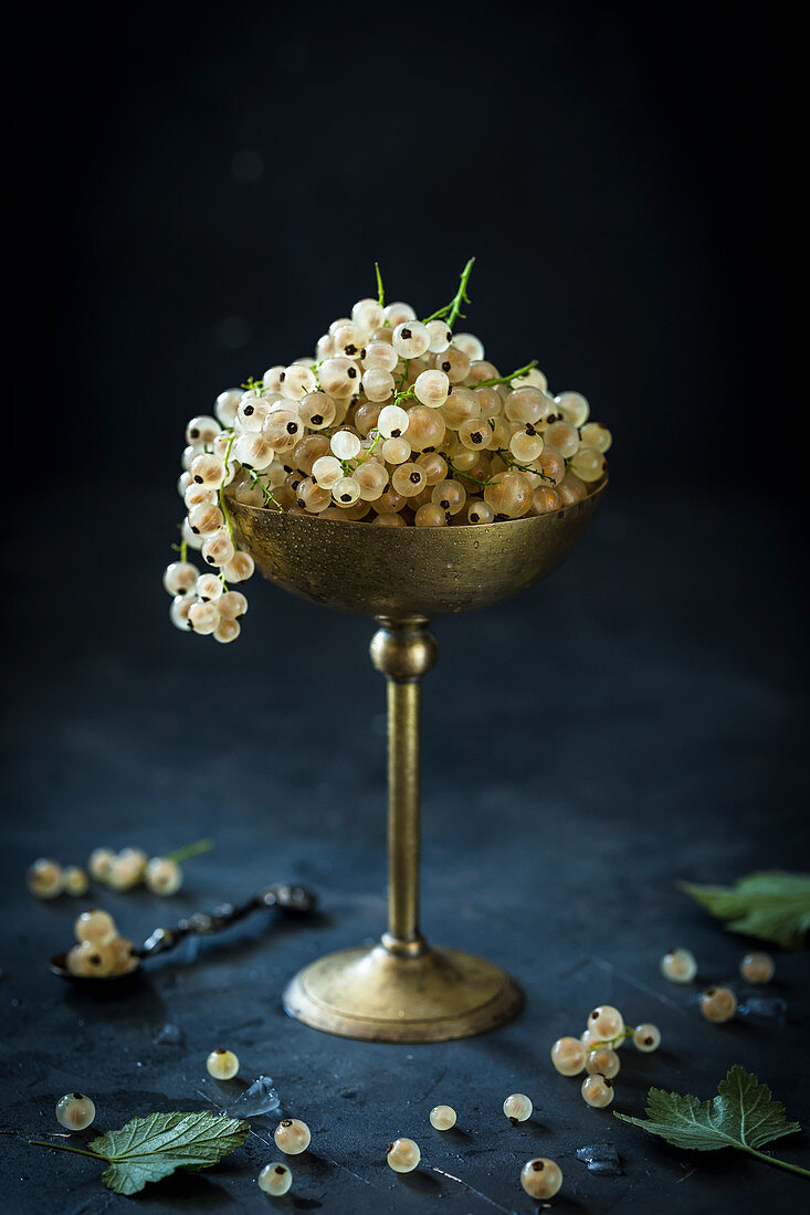 White currants in a goblet