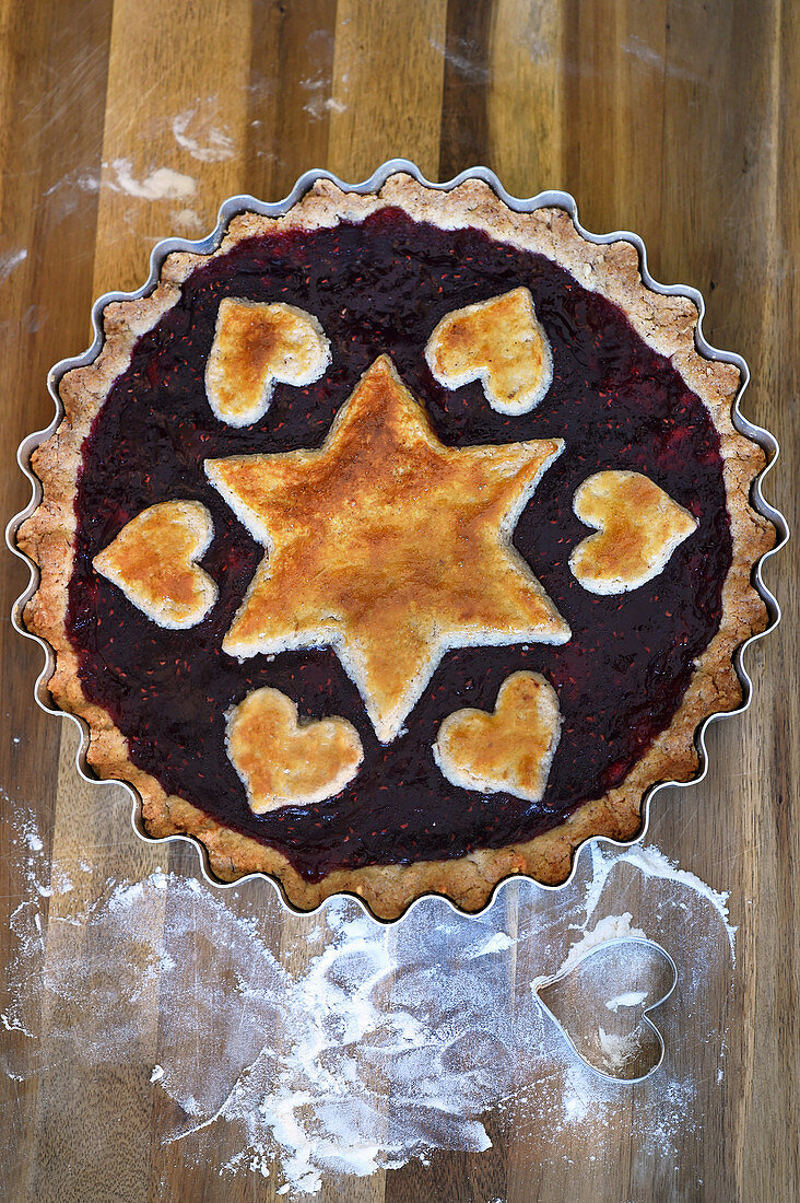 Weihnachtliche Linzer Torte