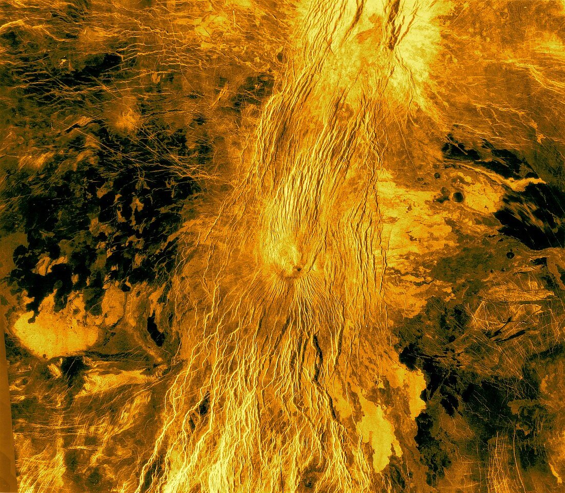 Devana Chasma, Venus, radar image