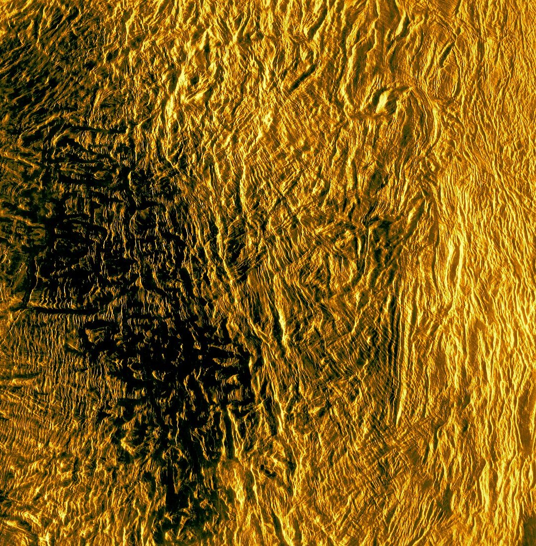 Fortuna region, Venus, radar image