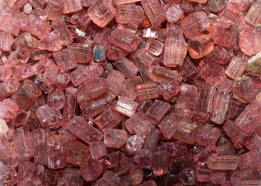 Rubellite crystals