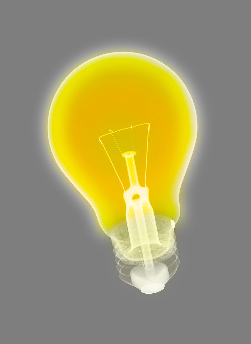 Electric light bulb, X-ray