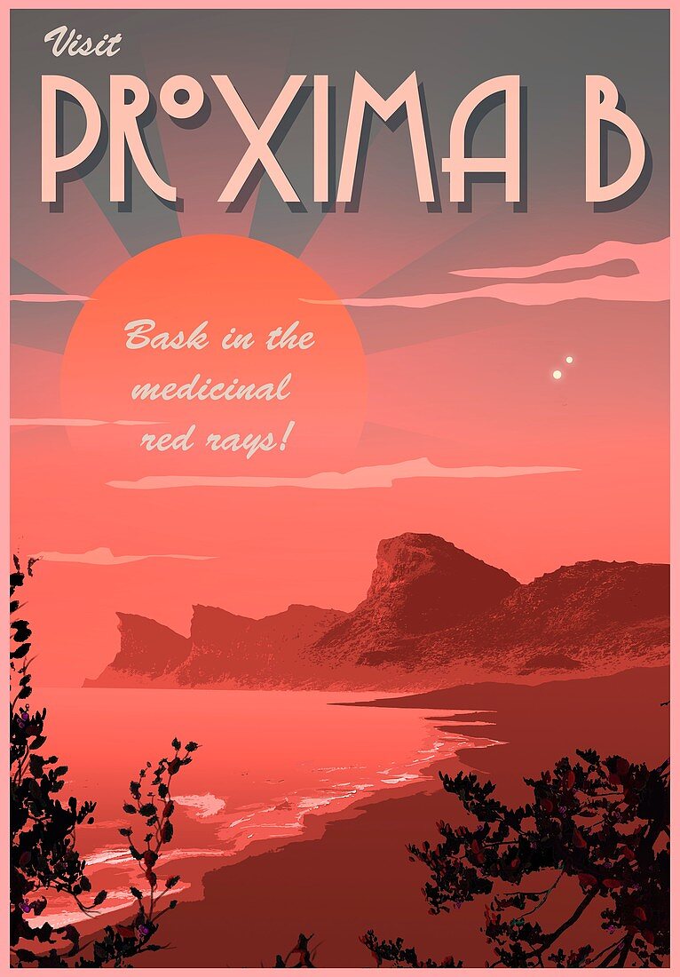 Travel Poster - Proxima b
