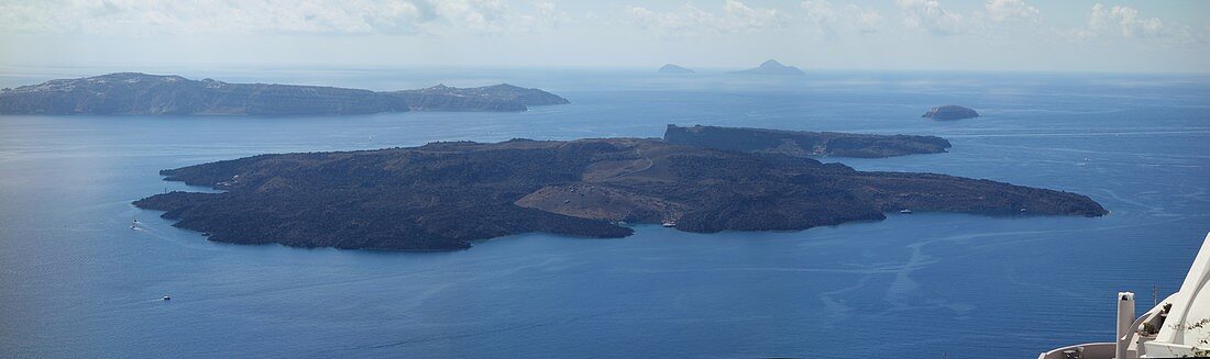 Nea Kameni island, Santorini, Greece