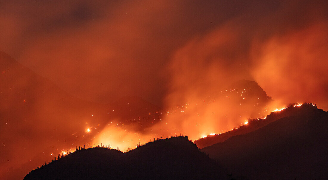 Bighorn Fire, Catalina Foothills, AZ