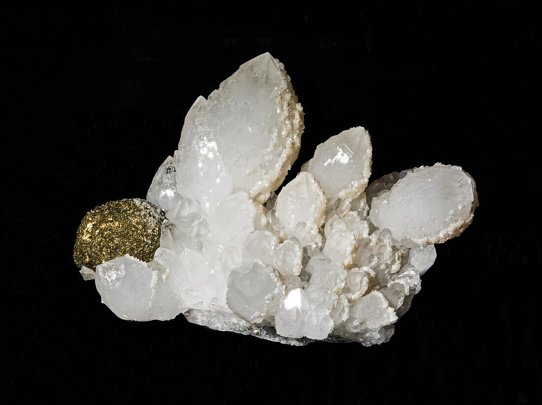 Quartz with Pyrite and Calcite
