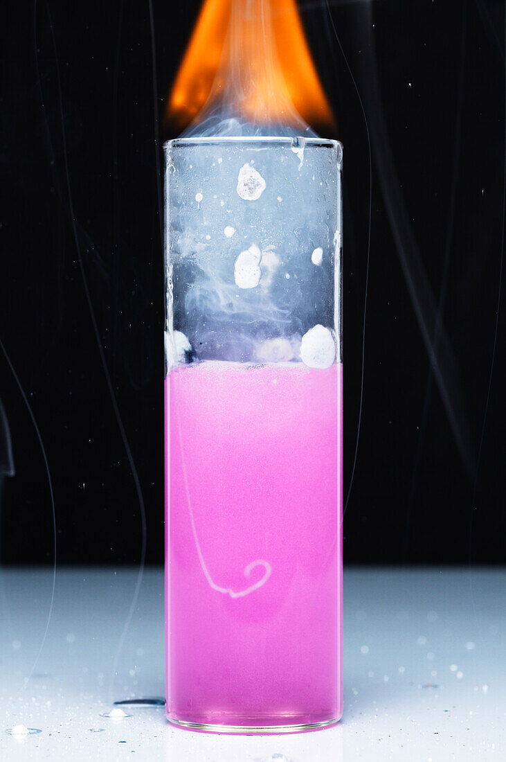 Sodium reacts with water, 5 of 6
