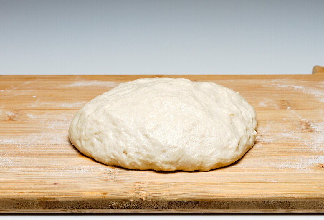 Bread dough rising, 1 of 2