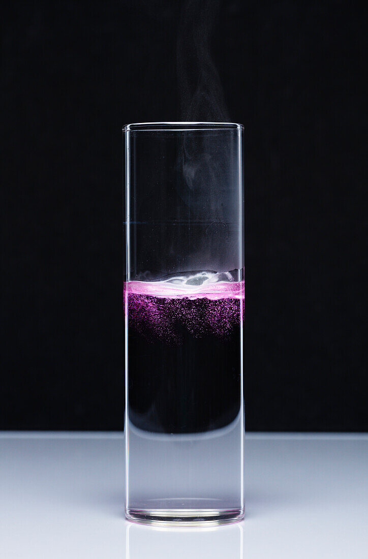 Lithium reacts with water, 2 of 4