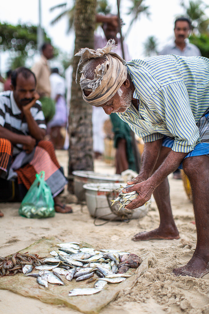 Fishermen in Kerala, India