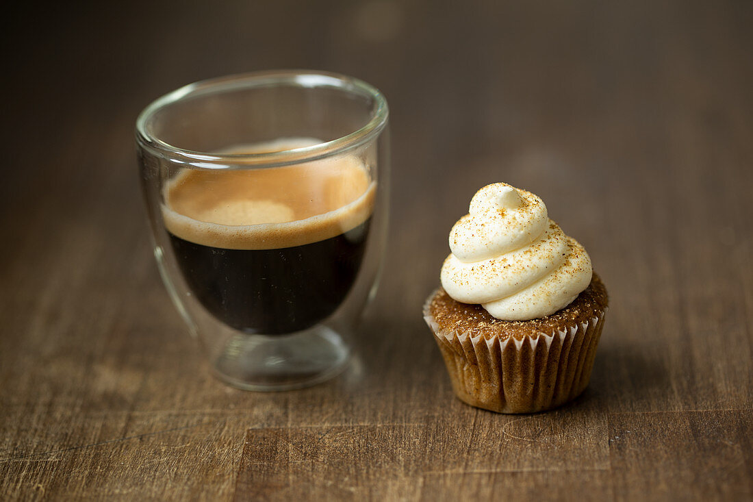 Cupcake mit Chai-Latte-Flavour