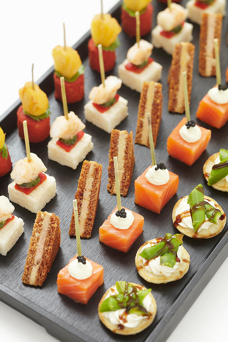 A selection of canapés